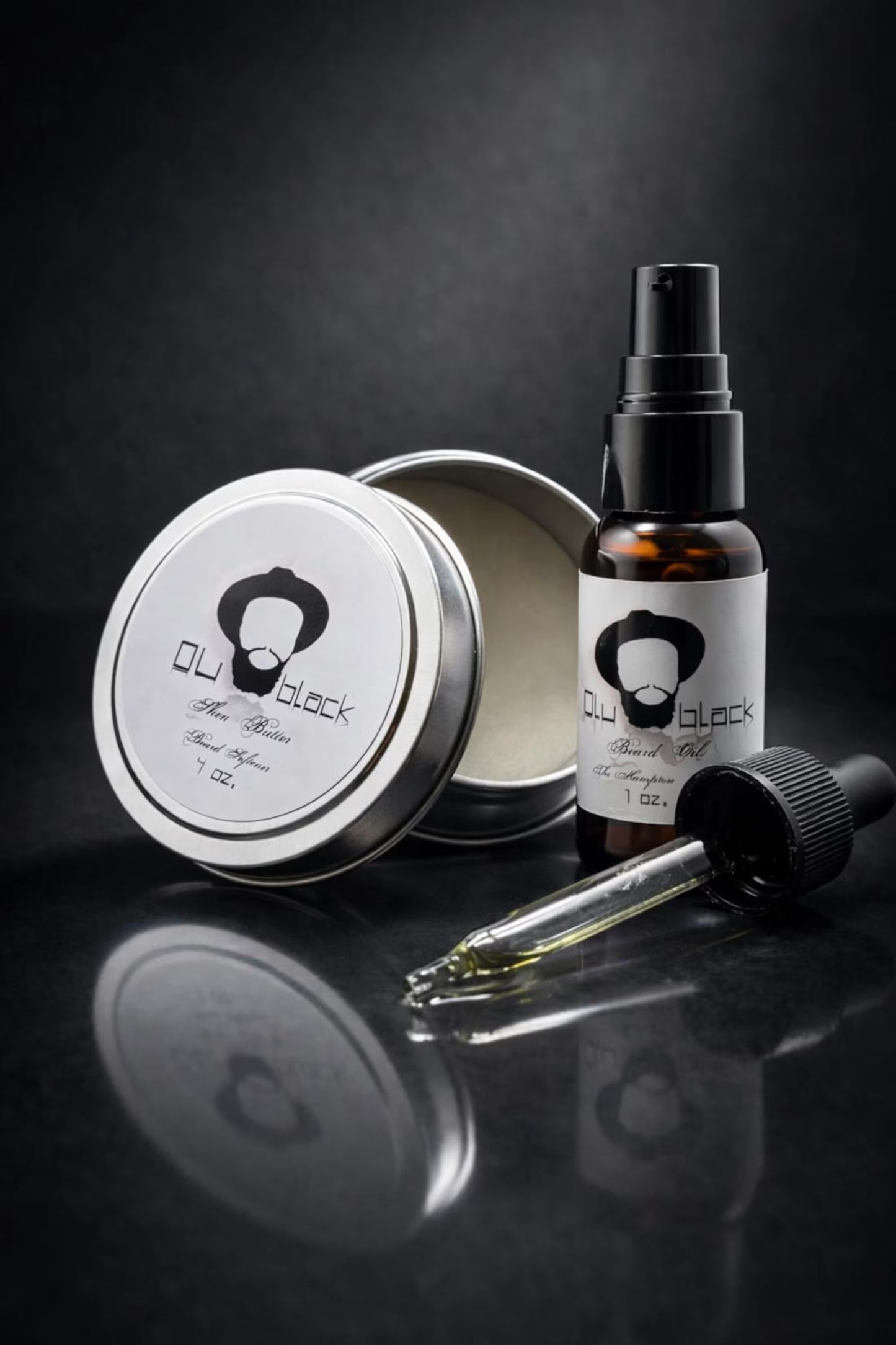 Olublack Beard Oil & Butter Set