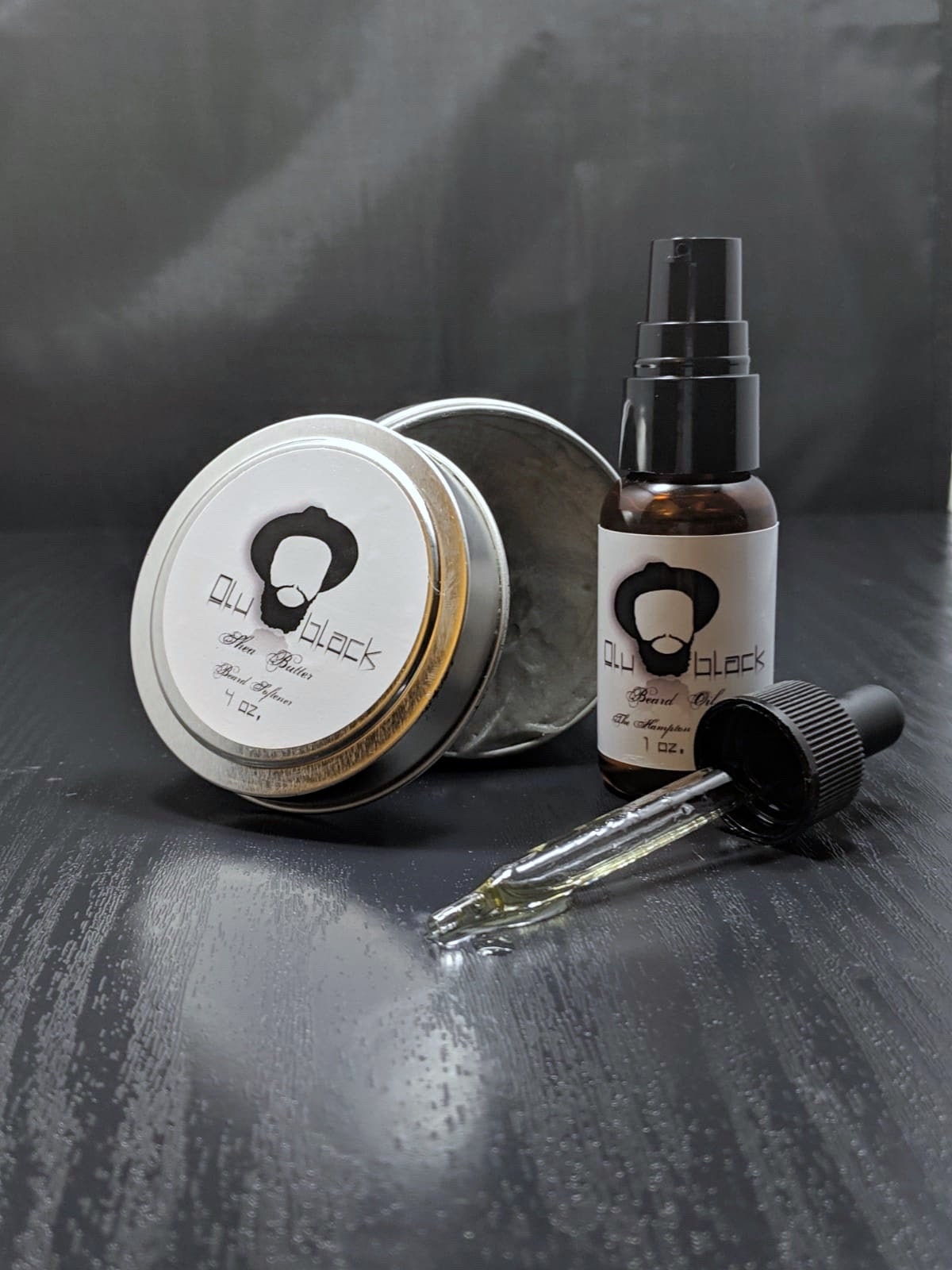 Olublack Beard Oil & Butter Set